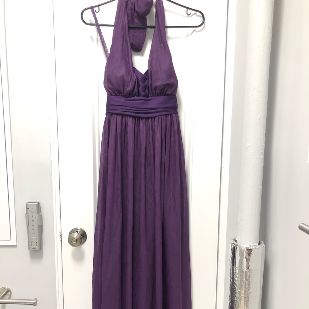 BCBG generation halter maxi dress Size 2 purple